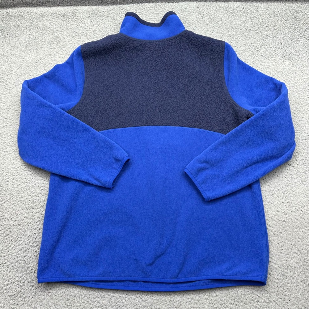 LL Bean 501068 Womens XL Blue Navy 1/4 Zip Polartec Fleece Pullover Jacket Shirt - Picture 2 of 11